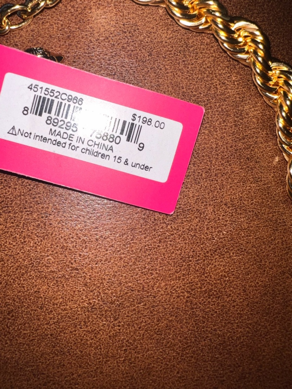 Kurt Geiger XL Rope Gold-Tone Rainbow Heart Pendant Necklace/Locket NWT Rare HTF - Picture 6 of 7
